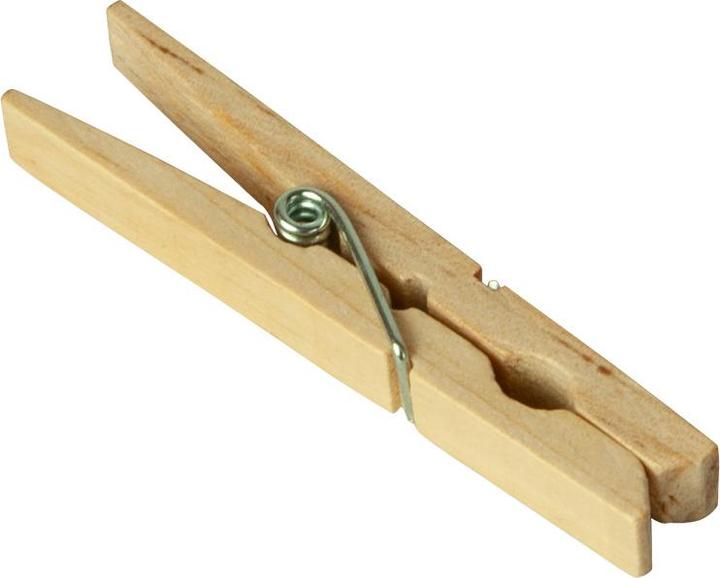 Actual product image Natura Punto Wooden clothespins, 24 pieces, natural
