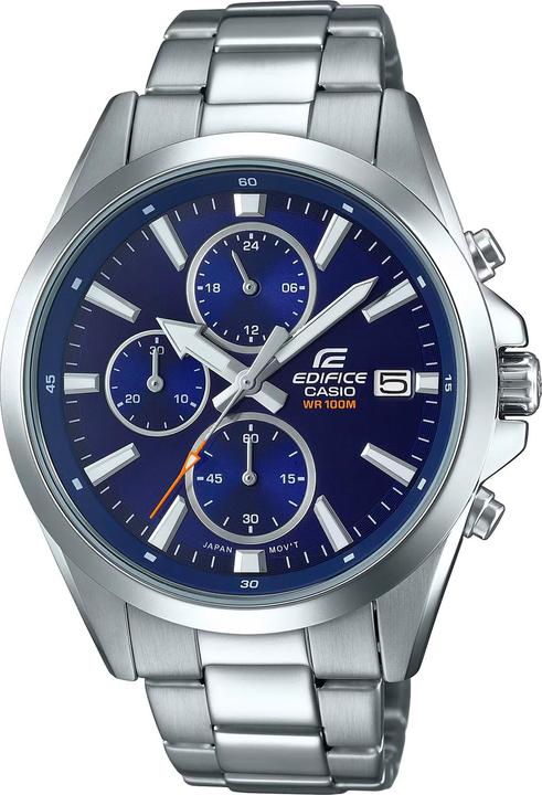 Actual product image Casio Edifice EFV-560D-2AVUEF Horloge - Staal - Zilverkleurig - 42 mm (Chronograph, 44 mm)