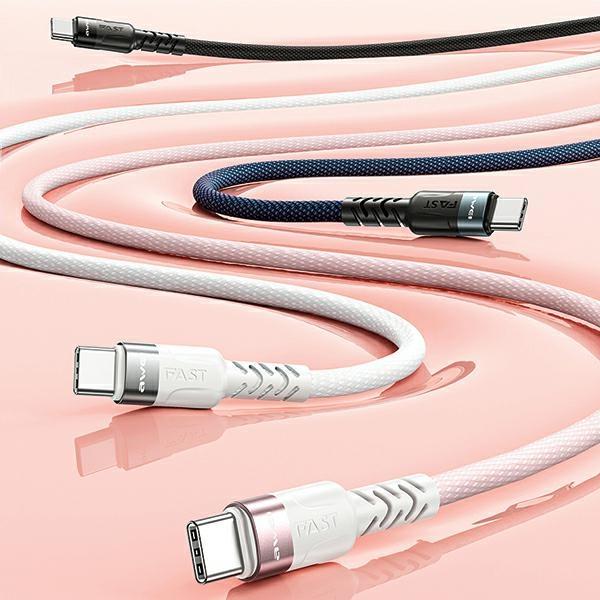 Produktbild Awei kabel CL-166T USB-C na USB-C magnetyczny czarny/black (1 m, USB 3.0)