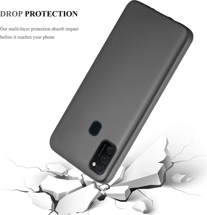 Image du produit Cadorabo Couverture métallique mate TPU (Samsung Galaxy M30s, Samsung Galaxy M21)