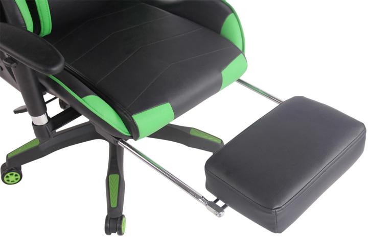 Immagine prodotto CLP Sedia da ufficio Turbo Racing con poggiapiedi, nero/verde