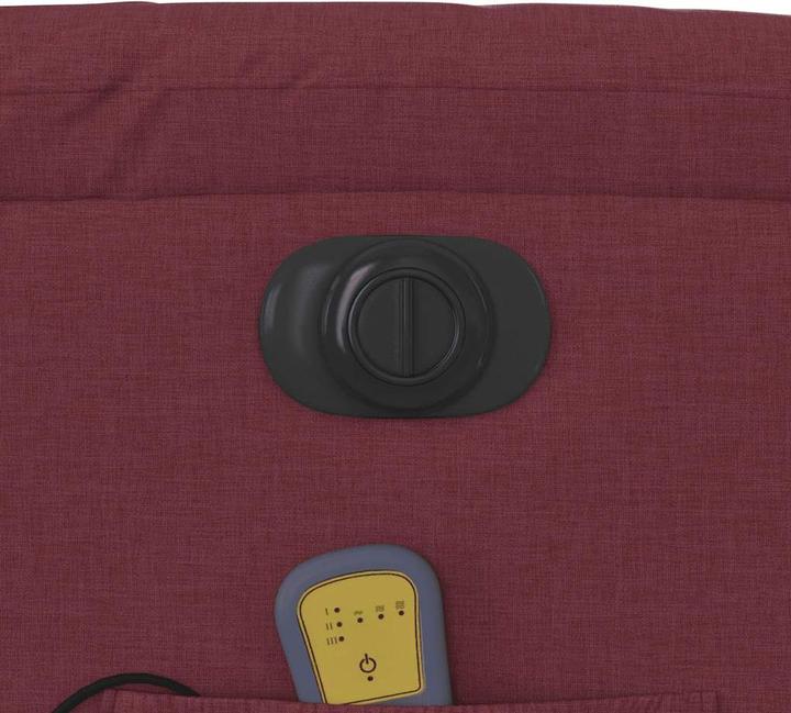 Produktbild VidaXL Massagesessel Elektrisch Weinrot Stoff