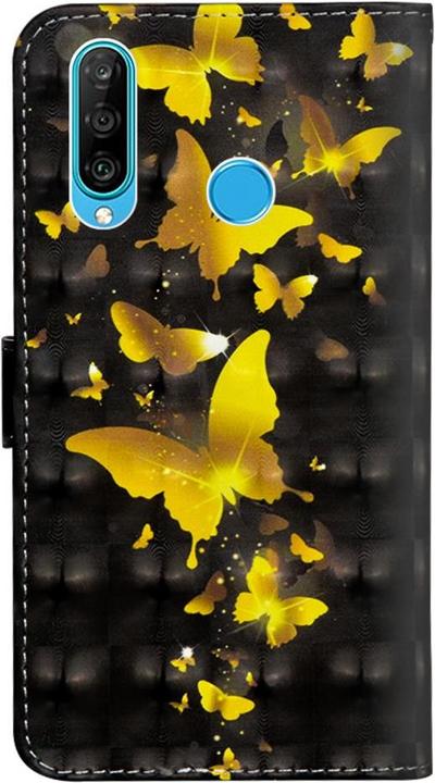 Actual product image Cover-Discount Glitter effect leather mobile phone case (Huawei P30 Lite)
