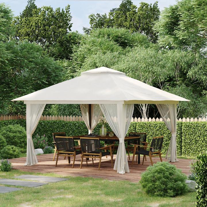 Immagine prodotto Outsunny Padiglione pieghevole con rete (392 cm, 392 cm)