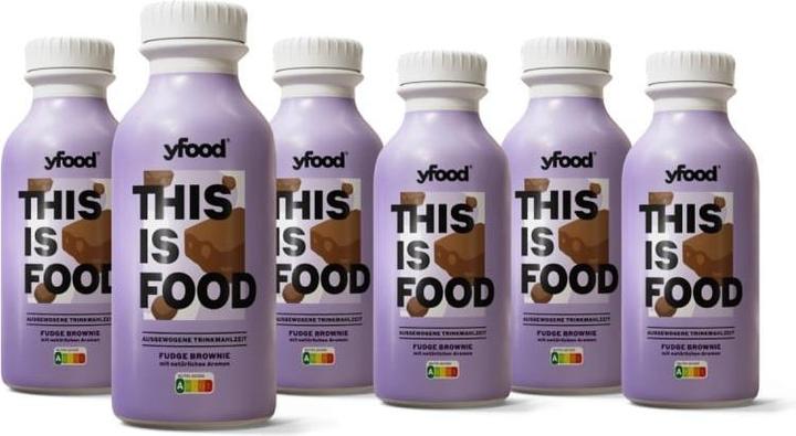 Actual product image YFood Fudge Brownie (Brownie, 6 x)