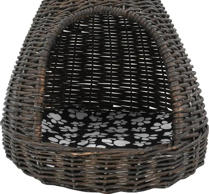 Immagine prodotto VidaXL Franni (60 cm, Grigio (cesto) + bianco e nero (cuscini))