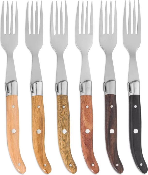 Actual product image Laguiole Claude Dozorme Steak fork (6 Piece, Pitchfork)