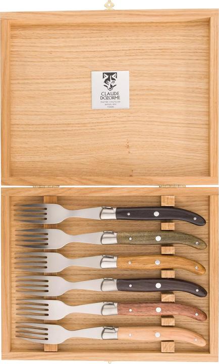 Actual product image Laguiole Claude Dozorme Steak fork (6 Piece, Pitchfork)
