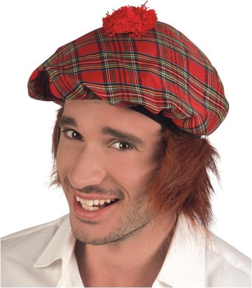 Produktbild Fasnacht Mütze Schotte mit Haar