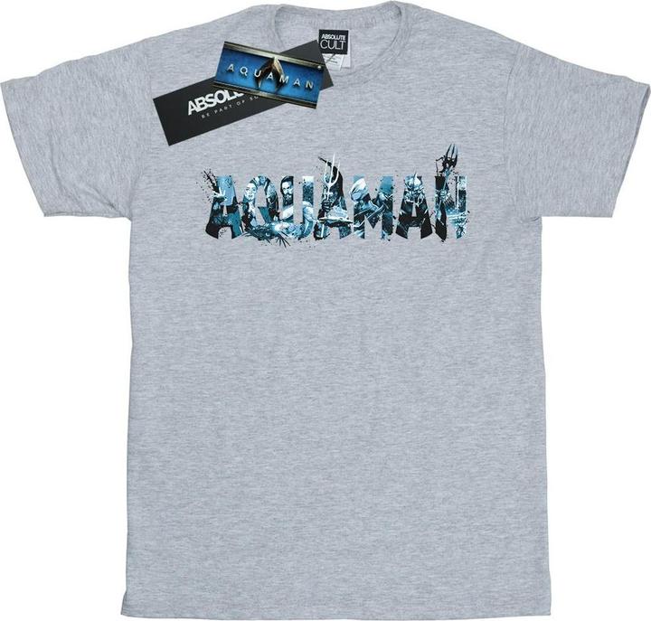 Image du produit - T-shirt AQUAMAN TEXT LOGO - Femme (XL)