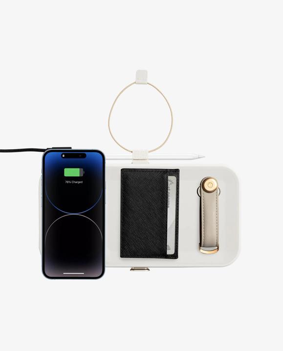 Actual product image Orbitkey Borne de charge sans fil & organisateur NEST gris clair (10 W)
