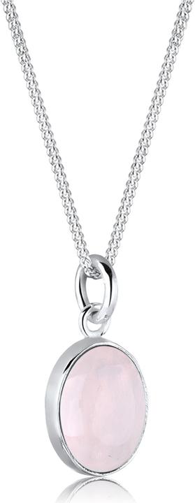 Produktbild Elli mit Rosenquarz Anhänger (Sterling Silber, 45 cm)