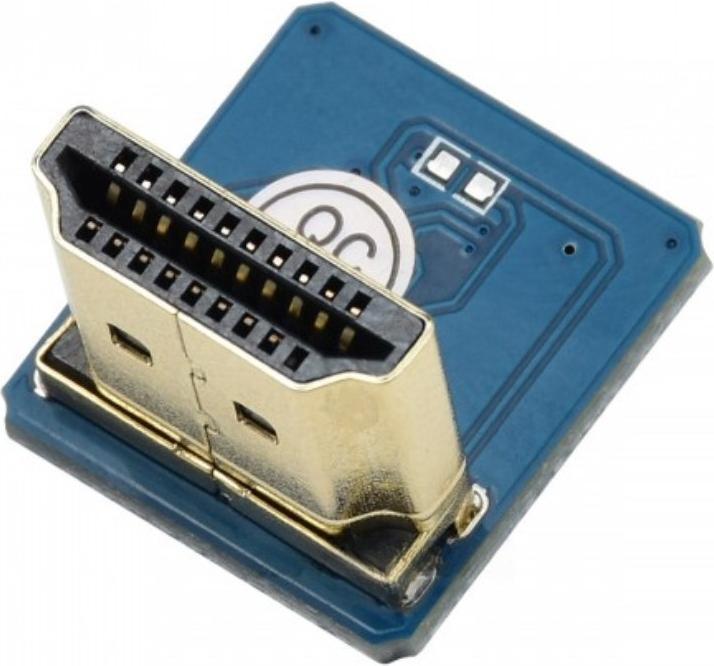 Actual product image WaveShare HDMI Male Connector Vertical 90° Angled (0.02 m, HDMI)