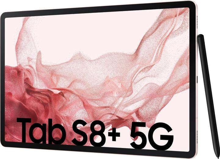 Actual product image Samsung Galaxy Tab S8+ (5G, 12.40", 256 GB, Pink Gold)