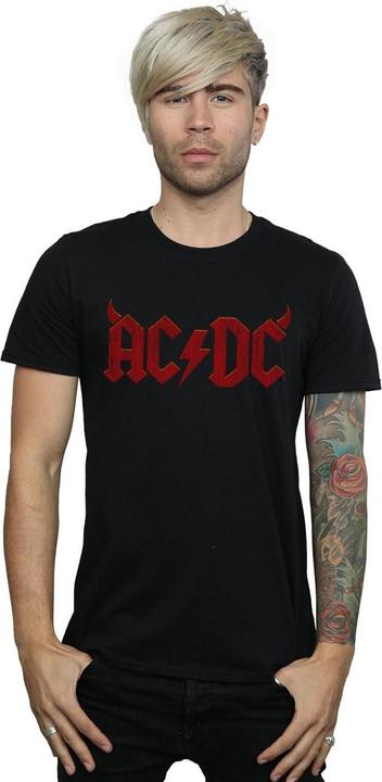Actual product image AC/DC Mens Horns Logo T-Shirt (5XL)