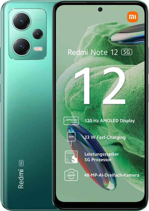 Xiaomi Redmi Note 12 5G (128 GB, Bosgroen, 6.67", Hybride dubbele SIM, 48 Mpx, 5G)