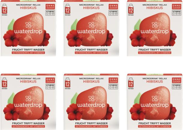 Actual product image Waterdrop Microdrink Relax (Hibiscus, Acerola, 12 x)