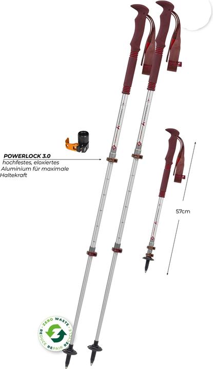 Immagine prodotto Komperdell Trekkingstöcke Explorer Zero Compact (120 cm)