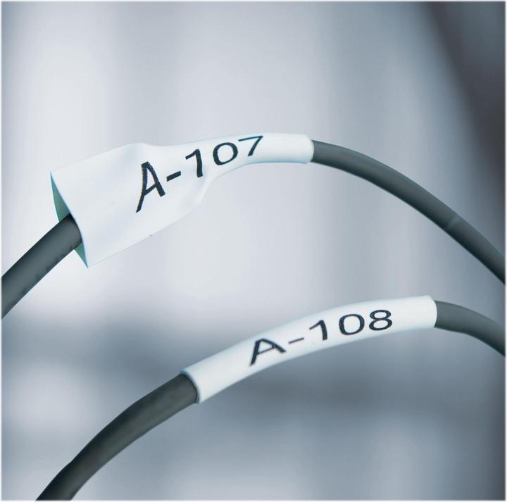 Actual product image Dymo XTL heat shrink tubing (3.50 cm, White)