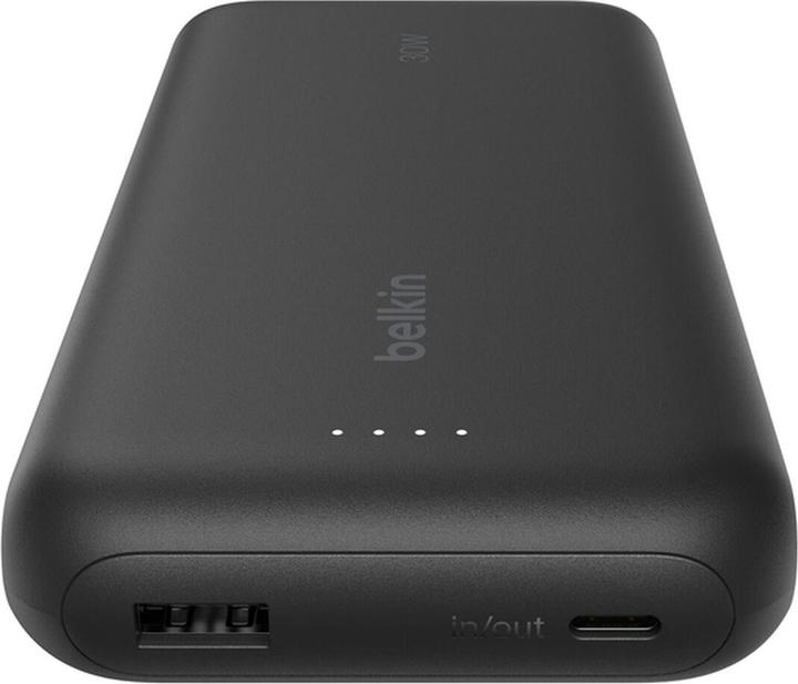 Actual product image Belkin Powerbank 20.000mAh black 30W integr.USB-C cable BPB024hqBK (20000 mAh, 30 W, 74 Wh)