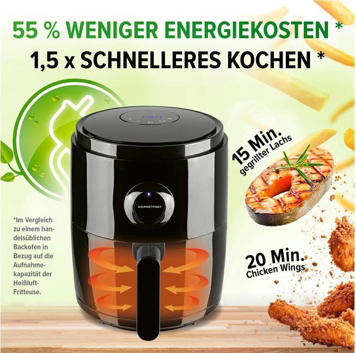 Actual product image Gourmetmaxx Digital hot air fryer