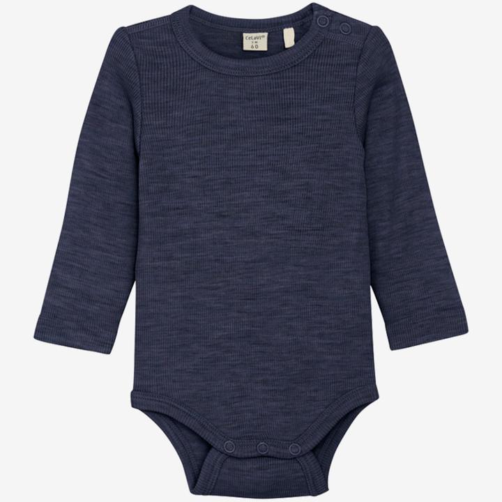 Actual product image CeLaVi Long-sleeved merino wool bodysuit (50)