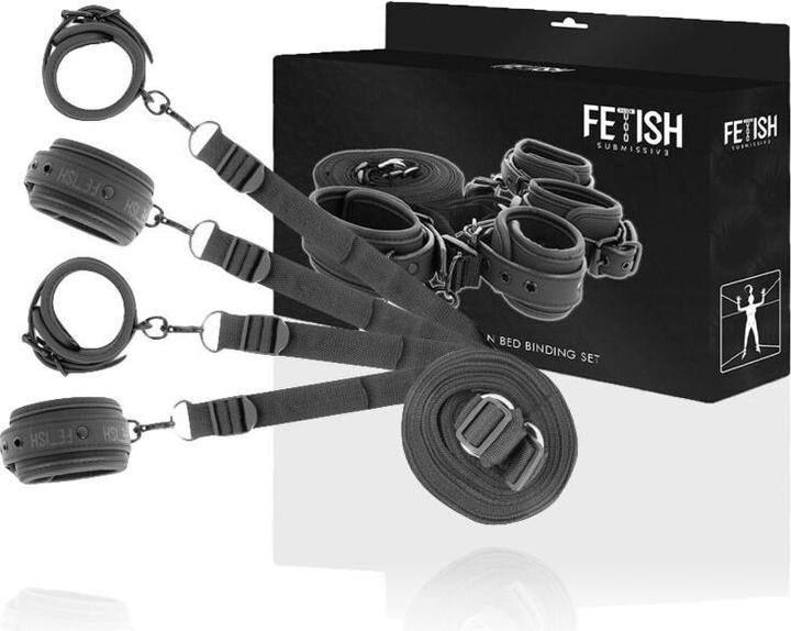 Image du produit Fetish submissive Ensemble de bondage pour les bras et les jambes "Cuff Et Tether".