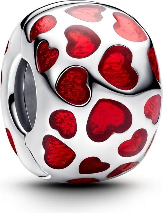 Actual product image Pandora Hearts Round Clip Charm (Enamel)