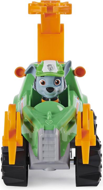 Actual product image Maki PAW Patrol Dino Rescue luxury pull up Rocky vehicle with surprise dinosaur figure