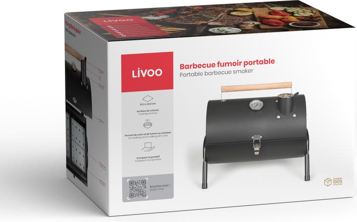 Image du produit Livoo Fumoir barbecue portable (33.50 cm)