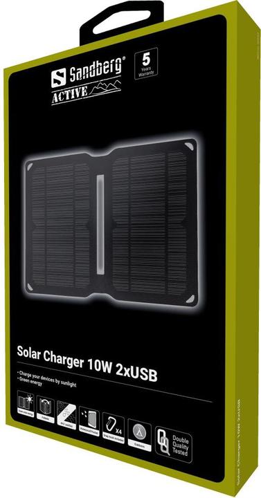 Image du produit Sandberg Chargeur solaire (10 W, 0.36 kg)