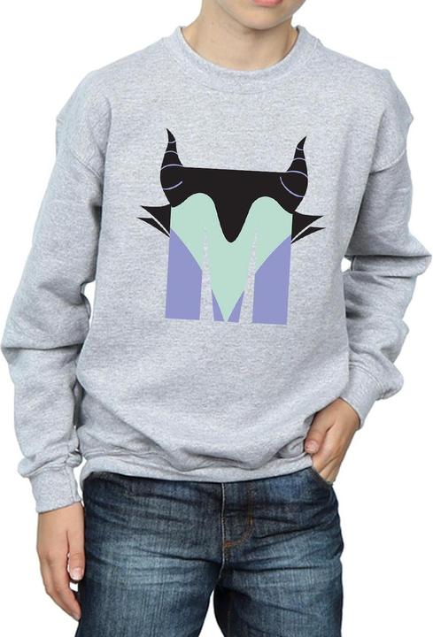 Actual product image Disney Boys Alphabet M Is For Maleficent Sweatshirt (140, 146)
