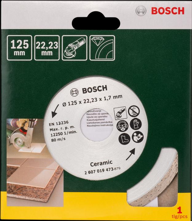 Actual product image Bosch Zubehör Diamond cutting disc for tiles, Ø 125 mm
