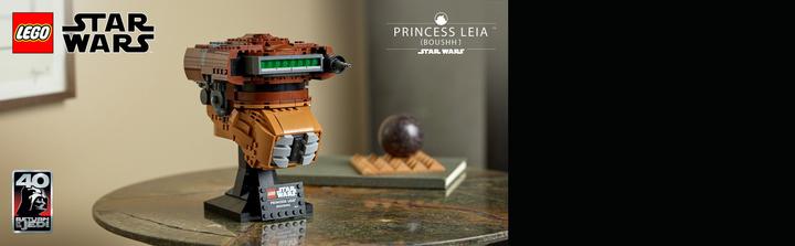Actual product image LEGO Princess Leia Helmet (75351, LEGO Star Wars)