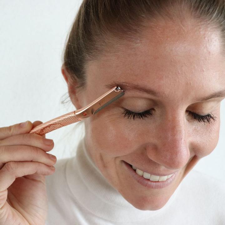 Image du produit Pandoo Rasoir à sourcils or rose (1 Marron foncé)