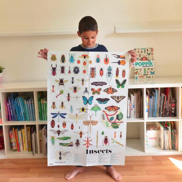 Immagine prodotto Poppik Poster didattico con adesivi Insetti