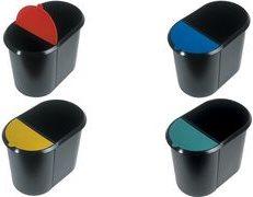 Actual product image Helit Lid for wastepaper bin Duo-System H61039, blue