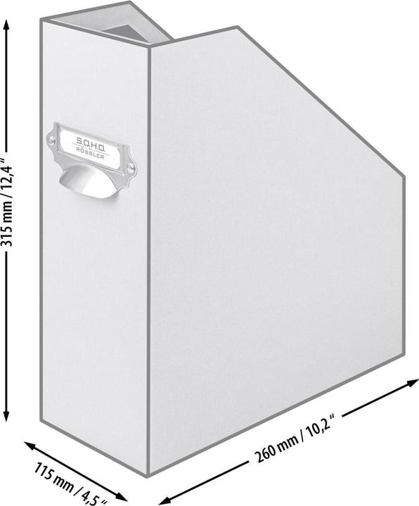 Image du produit Rössler Porte-revues S.O.H.O. Noir A4 Noir (A4)