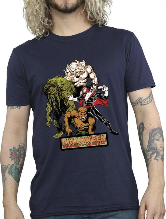 Actual product image Mens Halloween Monsters T-Shirt (XXL)