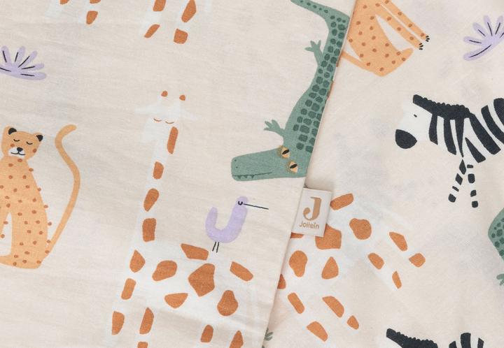 Immagine prodotto Jollein Biancheria da letto per bambini Jungle Jambo (100 x 135 cm, 40 x 60 cm)