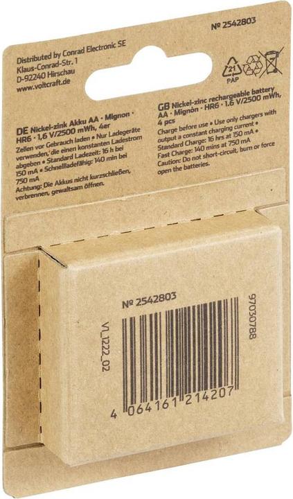 Actual product image Voltcraft HR6 (4 pcs., AA, 1500 mAh)