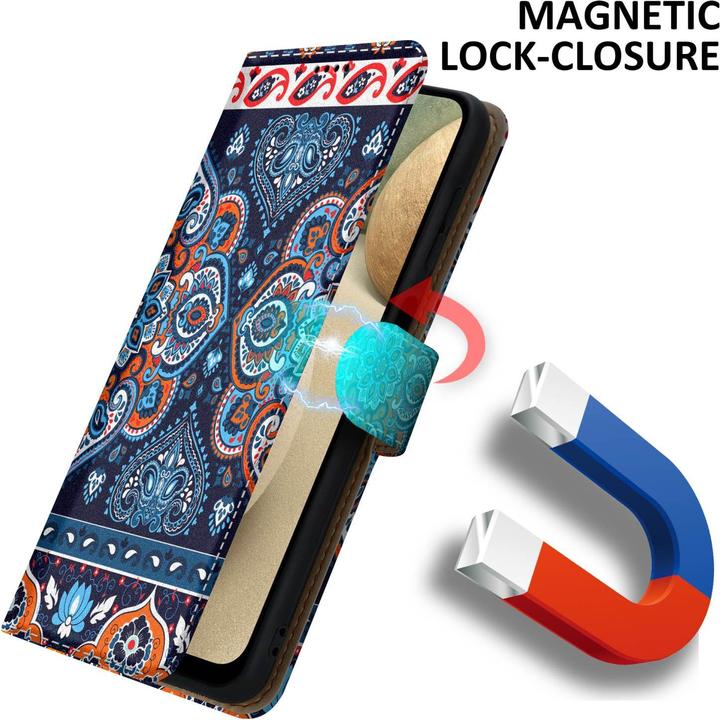 Produktbild Cadorabo Book Hülle mit Print für Samsung Galaxy A12 / M12 (Samsung Galaxy M12, Samsung Galaxy A12)