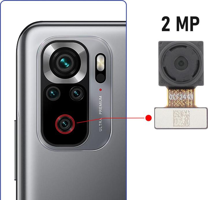 Immagine prodotto Clappio Ricambio per obiettivo macro (Xiaomi Redmi Nota 10S)