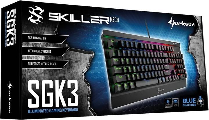 Actual product image Sharkoon Skiller Mech SGK3 (US, Cable)