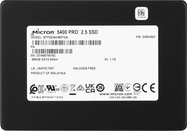 Produktbild Micron 5400 PRO SATA SSD (480 GB, 2.5")