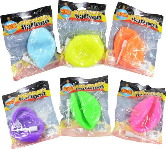 Actual product image Kögler Anti-gravity balloon, bubble ball, with inflation tube, confetti, 90cm