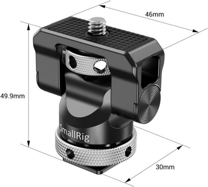 Actual product image SmallRig Swivel and Tilt Monitor Mount with Cold Shoe (Monitor Accessories)