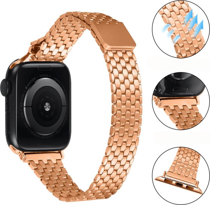 Immagine prodotto Cover-Discount Apple Watch 44/45/49 mm - Bracciale in acciaio inossidabile con chiusura magnetica (Acciaio inossidabile)