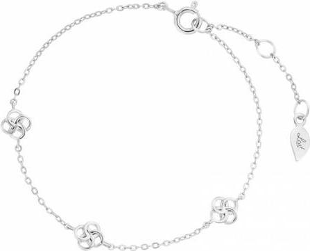 Image du produit Bracelet Clover, argent 925 (18 cm, Argent massif 925 rhodié solide)