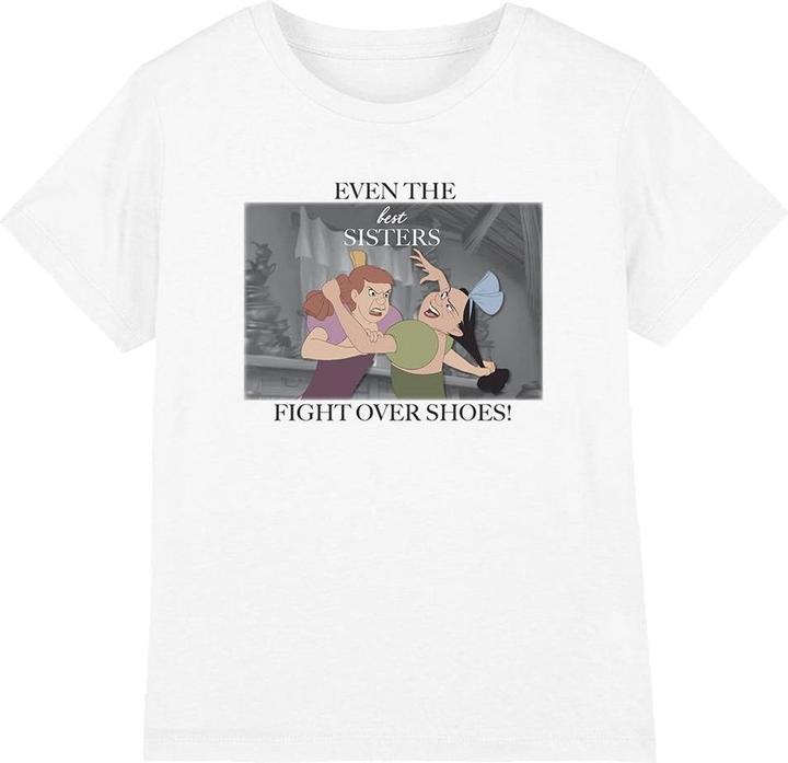 Actual product image Cinderella Childrens/Kids Even The Best Sisters Anastasia Drizella T-Shirt (128)
